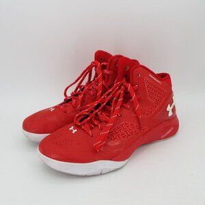 Under Armour ClutchFit Drive II Red Basketball Shoes Size 8